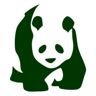 Realistic Giant Panda Decal (Dark Green)